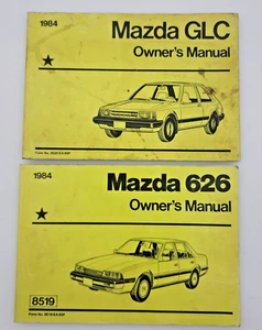 Lot of 2 1984 Mazda Owner's Manuals 626 GLC GVC - Picture 1 of 8
