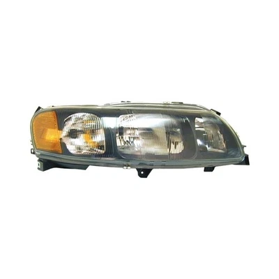For Volvo S60 2001-2004 URO Parts 8693584 Passenger Side Black/Chrome Headlight Foto 1 de 2