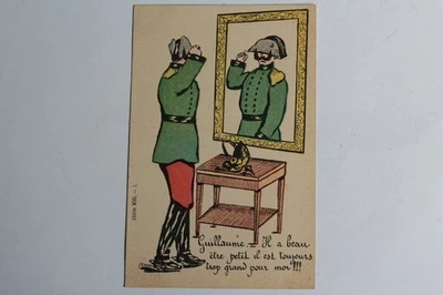 CPA satírico Guillermo II Aunque es pequeño es demasiado grande (55183) - Imagen 1 de 3