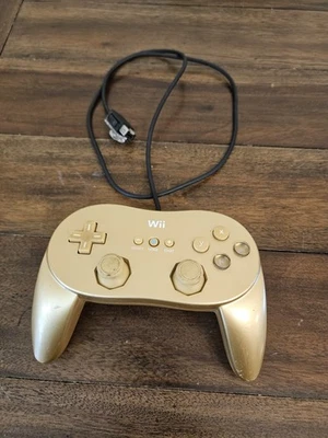 Nintendo Wii Classic Pro Controller Gold Goldeneye Collector’s Edition - Image 1 of 4