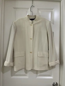 jones new york women 100% silk blazer size 14 - Picture 1 of 11