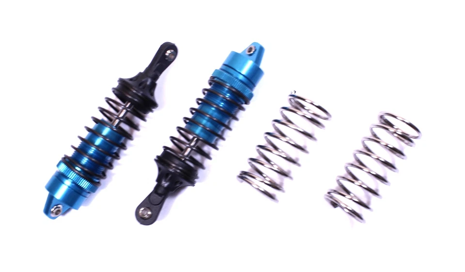 Amortecedores ajustáveis Racers Edge 1923BL Revo alumínio 100mm, azul (par) - Imagem 1 de 1