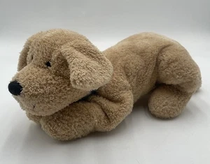 Pottery Barn Kids Puppy Dog 13” Beige Plush Stuffed Animal Floppy Sewn Eyes Soft - Picture 1 of 8