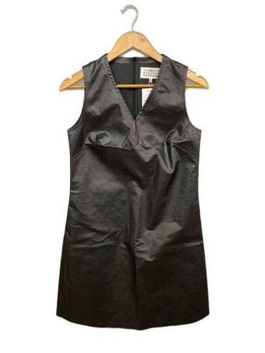 Maison Margiela Abito senza maniche 40 Cotone BLK Solida S51CT0967 S48398