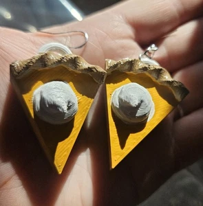 Pendientes pastel calabaza HECHOS A MANO - Imagen 1 de 4