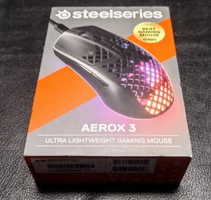 New Sealed SteelSeries Aerox 3 Wired Ultra Lightweight Gaming Mouse 62599 - Picture 1 of 2