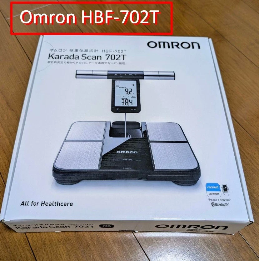 Omron HBF-702T Body Composition Meter - Black/Silver