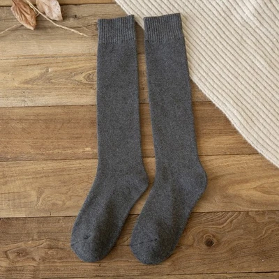 Calcetín térmico hasta la rodilla hasta el muslo para mujer cálido largo invierno bota media pantorrilla regalo Foto 1 de 4