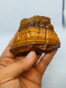 930ct Tiger's Eye Raw Chunk – Bold Bands & Golden Shine - Picture 1 of 5