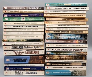 Louis Lamour Paperback Set Of 36 - Picture 1 of 13