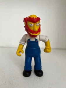 PLAYMATES INTERACTIVE THE SIMPSONS SERIES 4 GROUNDSKEEPER WILLIE TOY FIGURE WOS - Picture 1 of 5
