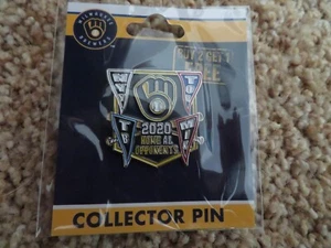 Milwaukee Brewers 2020 Home AL Opponents Collector Pin - Metal - Sealed - New - Picture 1 of 3