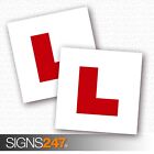2 X LEARNER STICKER L Plate Stickers Legal Learner Driver Sticker Self Adhesive