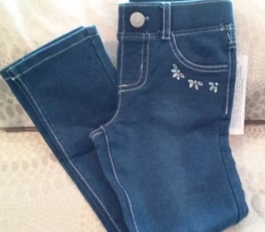 Girls' SONOMA Medium Wash Jeweled Blue Jeggings -- Sizes 4 or 5 NWT - Picture 1 of 6