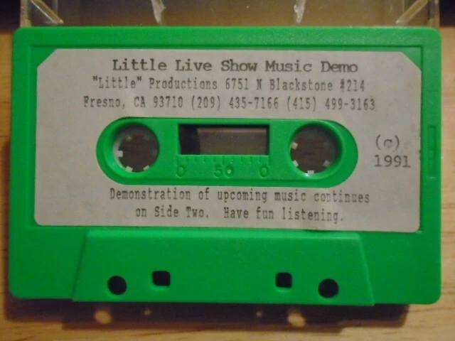 RARE PROMO Little Live Show Music DEMO CASSETTE TAPE childrens Barbara Davis '91 - Image 1 of 1