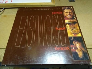 Clint Eastwood Western Box set of Laserdiscs Pale Rider, Unforgiven, Josey Wales - Picture 1 of 5