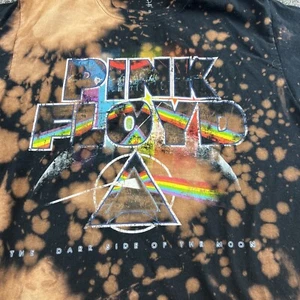 Pink Floyd gebleichtes Krawattenhemd Damen klein die dunkle Seite des Mondes - Bild 1 von 8