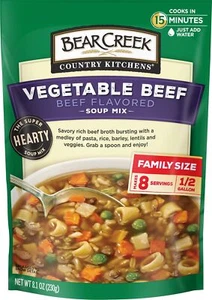 Bear Creek Suppenmischung Gemüse Rindfleisch 8,1 Unze - Bild 1 von 6