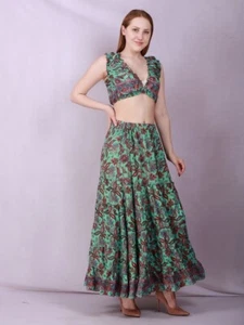 Conjunto de top corto y falda larga Wevez al por mayor - 3 piezas - Imagen 1 de 3