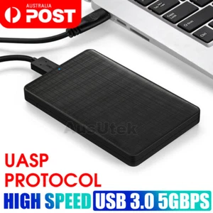 USB 3.0 Portable External Hard Drive SSD Case Enclosure Slim For XBOX PS5 PS4 - Picture 1 of 11