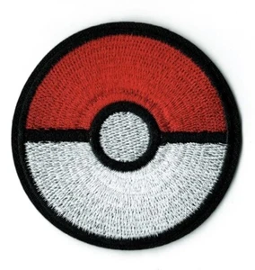 Embroidered Iron on patch Pokemon Poke Ball Pokémon - Picture 1 of 1
