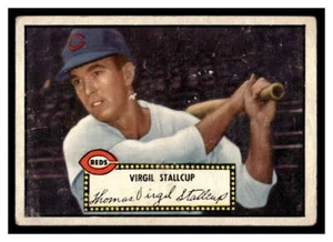 1952 Topps BASEBALL #69a Virgil Stallcup (Black Back) 52T2-07 - Picture 1 of 2