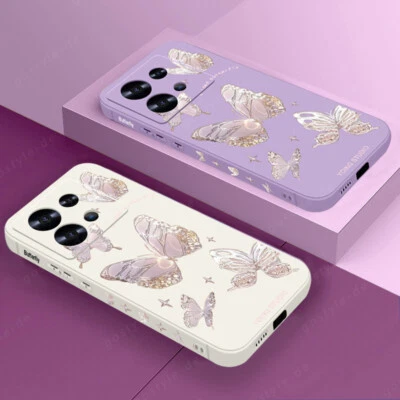 Butterfly For Xiaomi Redmi Note 13 12 Pro Poco F6 M6 X6 Pro Silicone Case Cover - Image 1 of 4