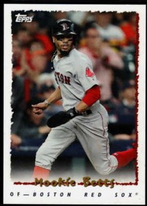 Mookie Betts 2018 Topps Throwback Thursday 1995 Topps Baseball Design #217 Red S