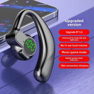 Bone Conduction Słuchawki Bluetooth 5.4 Bezprzewodowe otwarte nauszne słuchawki douszne Sportowy zestaw słuchawkowy - Zdjęcie 1 z 23