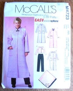 NUOVO McCall's Pattern M 4723 Misses Plus taglia 18W-24W giacca lounge * accappatoio * pantaloni * blu - Foto 1 di 2