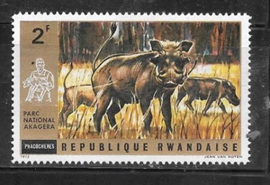 RWANDA SC#448 1972 HYENAS COMMEMORATIVE MNH XF OLD VINTAGE STAMPS - Picture 1 of 1
