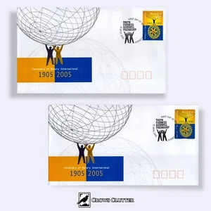 2005 Australia Centenary of Rotary International First Day Covers (2) FDC - Picture 1 of 1