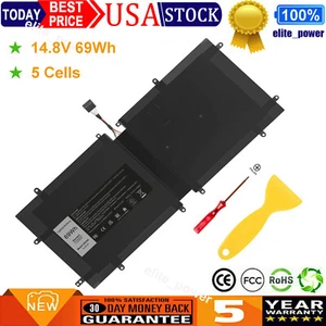 4DV4C Laptop Battery For Dell XPS 18 1810 1820 Series Tablet 063FK6 63FK6 69Wh - Picture 1 of 12