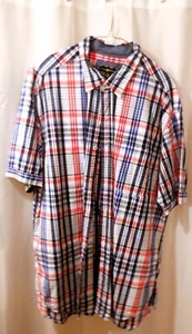 Camicia Club Room Adulto Uomo Taglia X Grande Bottoni Casual Multicolore Manica Corta - Foto 1 di 4