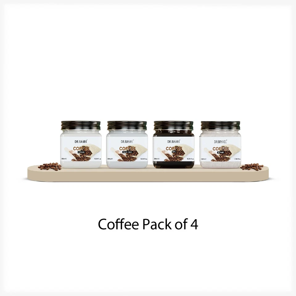 DR.RASHEL COFFEE PACK OF 4 (SCRUB, GEL, CREAM & FACEPACK) - 1520 ml - Image 1 of 4