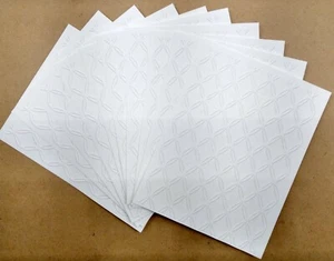 10 TIED TOGETHER White Embossed A2 Card Fronts Cardstock Paper - Picture 1 of 2