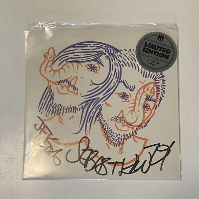 Death from Above “Heads Up” Demo 7" Translucent Orange Vinyl SIGNED AND RARE - Image 1 of 3