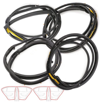 For Toyota Corolla AE EE90 92 1987 90 Set Door Rubber Seal Weatherstrip - Image 1 of 4