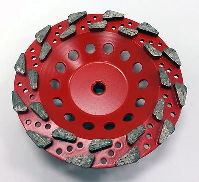 7" Aggressive #20 Grit Pro Diamond Grinding Cup Wheel- PREMIUM QUALITY - Image 1 of 3