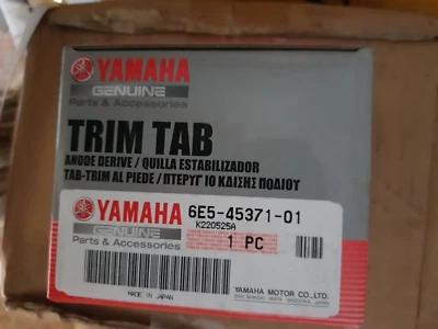 YAMAHA 6E5-45371-01 Aluminium Trim Tab Anode DRIVE Outboard 18-6097 90-200HP 2/4 Foto 1 de 2