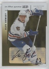 2003-04 In the Game-Used Signature Series Signatures Gold Ales Hemsky #A-AH Auto