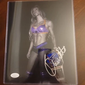 Charlotte Flair (8x10 metálico) JSA foto firmada autografiada - Imagen 1 de 1