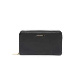 COCCINELLE Wallet METALLIC SOFT Female Leather Black - E2MW5113201001 - Foto 1 di 3