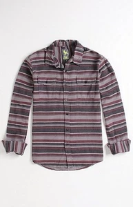 Camisa moderna de franela tejida de puerto de diversión para hombre roja manga larga con botones nueva con etiquetas - Imagen 1 de 1