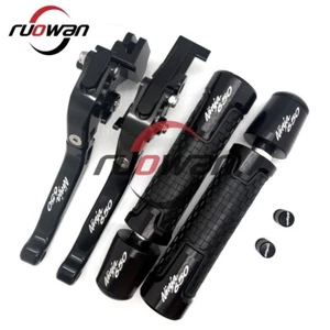 For KAWASAKI Ninja 650 650R 2016 CNC Black Handle Grips Cap Brake Clutch Levers - Bild 1 von 7