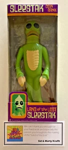 Funko LAND OF THE LOST 2007 SLEESTAK 12" Coin Bank SIGNED by Sid & Marty Krofft - Picture 1 of 10