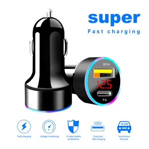 2 Port PD USB-C Fast Charging Car Charger Adapter For iPhone 14 13 12 11 Samsung - Picture 1 of 16