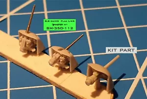 Master MS-SM-350112 1/350 German 8.8cm (3.46in) Flak L/45 Barrels (4 pcs) - Picture 1 of 12
