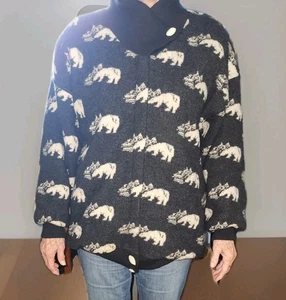 Damen - Tundra Canada Eisbär Schurwolle Reißverschluss Jacke * Gr. M * GUC  - Bild 1 von 13