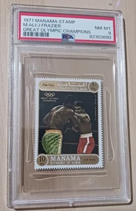 MUHAMMAD ALI / FRAZIER - 1971 Manama Great Olympic Champions PSA 8 (7 higher) - Picture 1 of 2